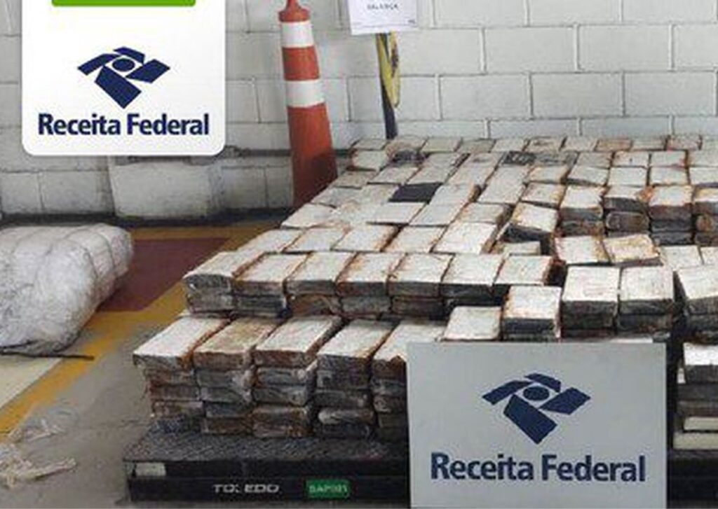 Receita Federal apreende 1,2 tonelada de cocaína no Porto de Santos