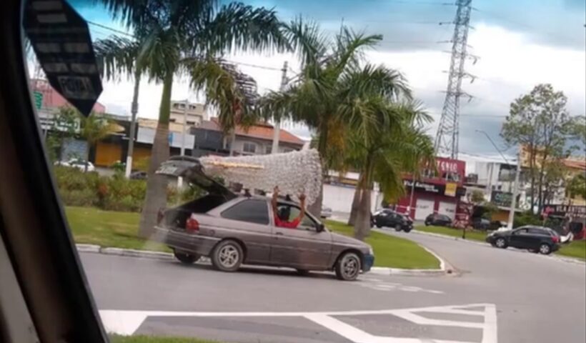 anjo de neve furtado em caçapava