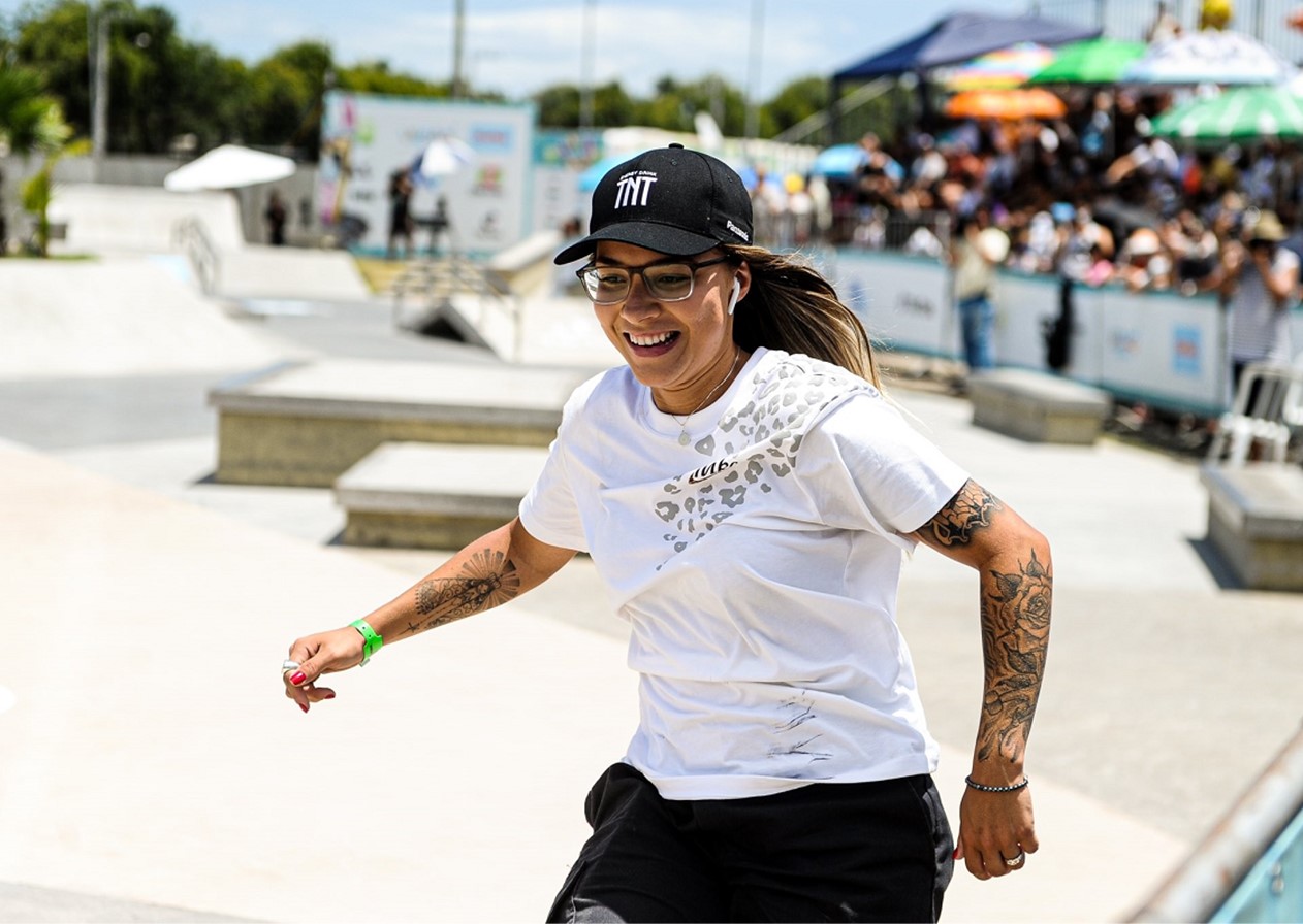 Pâmela Rosa organiza torneio amador de skate em São José neste domingo