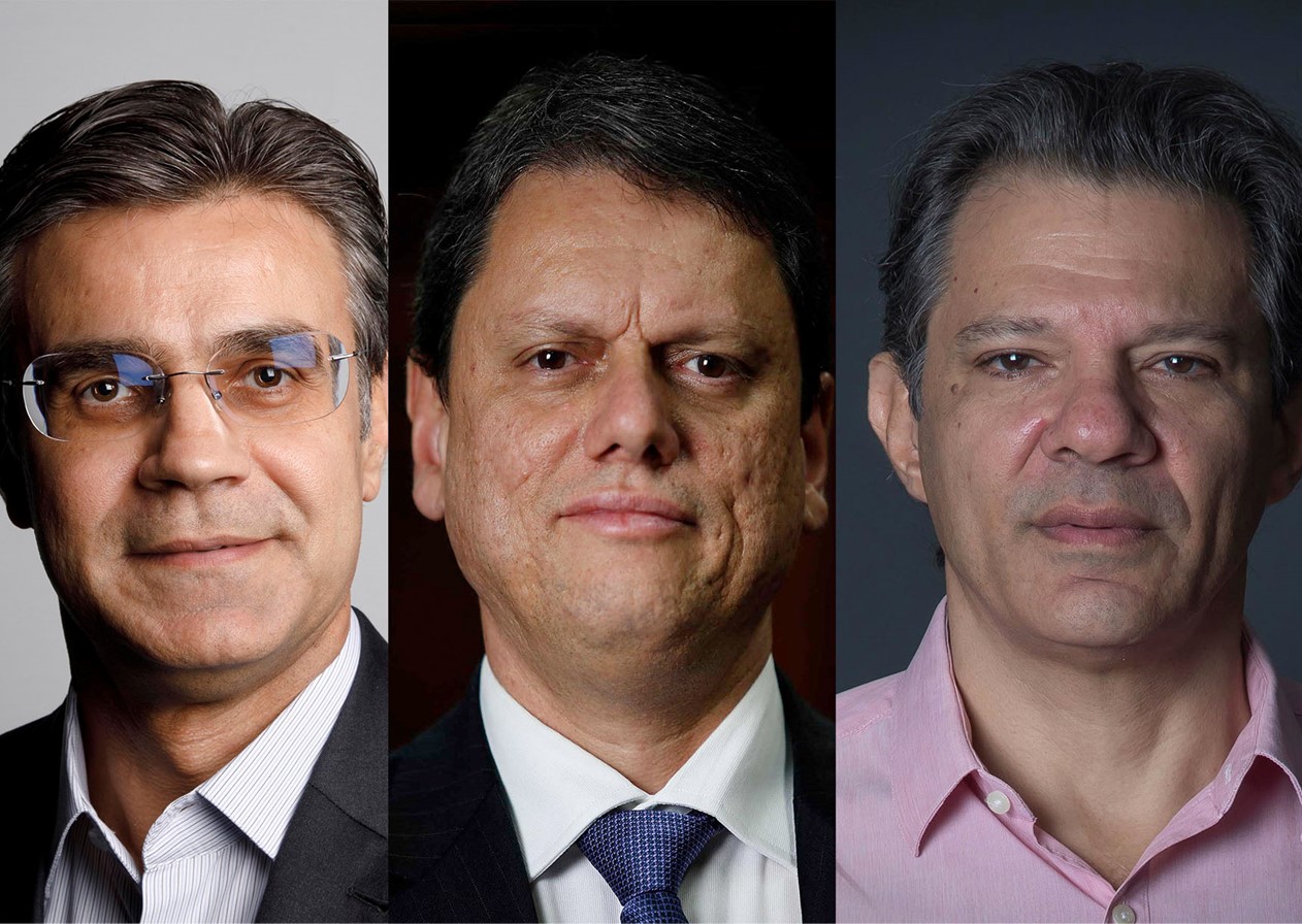 Ipec Governo SP: Haddad lidera enquanto Tarcísio e Rodrigo empatam tecnicamente