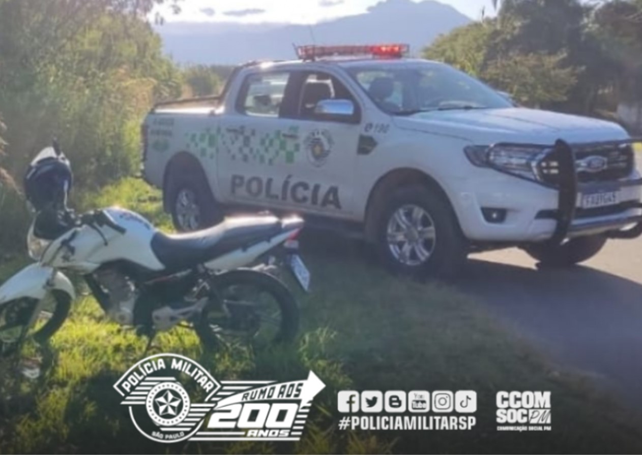 Menor é apreendido pela PM Ambiental com uma moto roubada