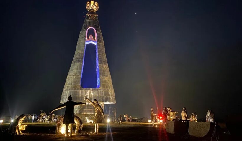 Estátua de Nossa Senhora com 50 metros é inaugurada em Aparecida