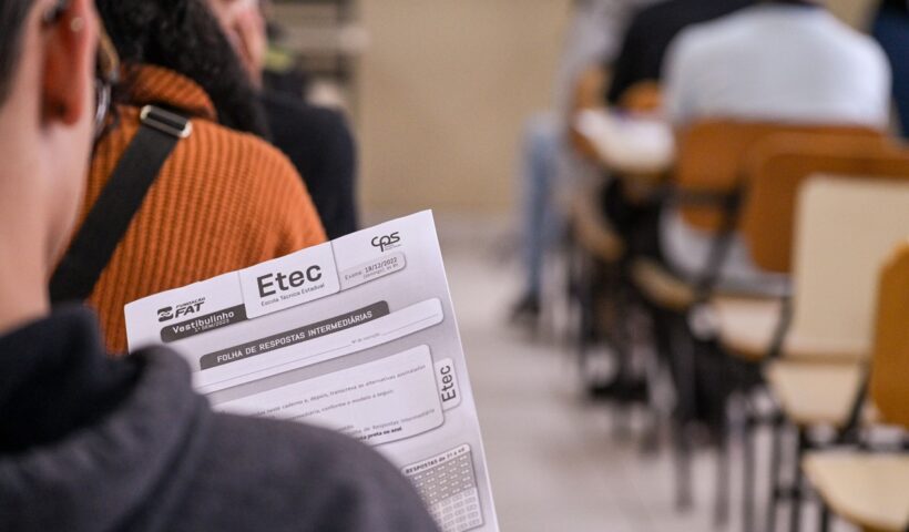 Prazo para inscrição no vestibulinho da Etec é prorrogado