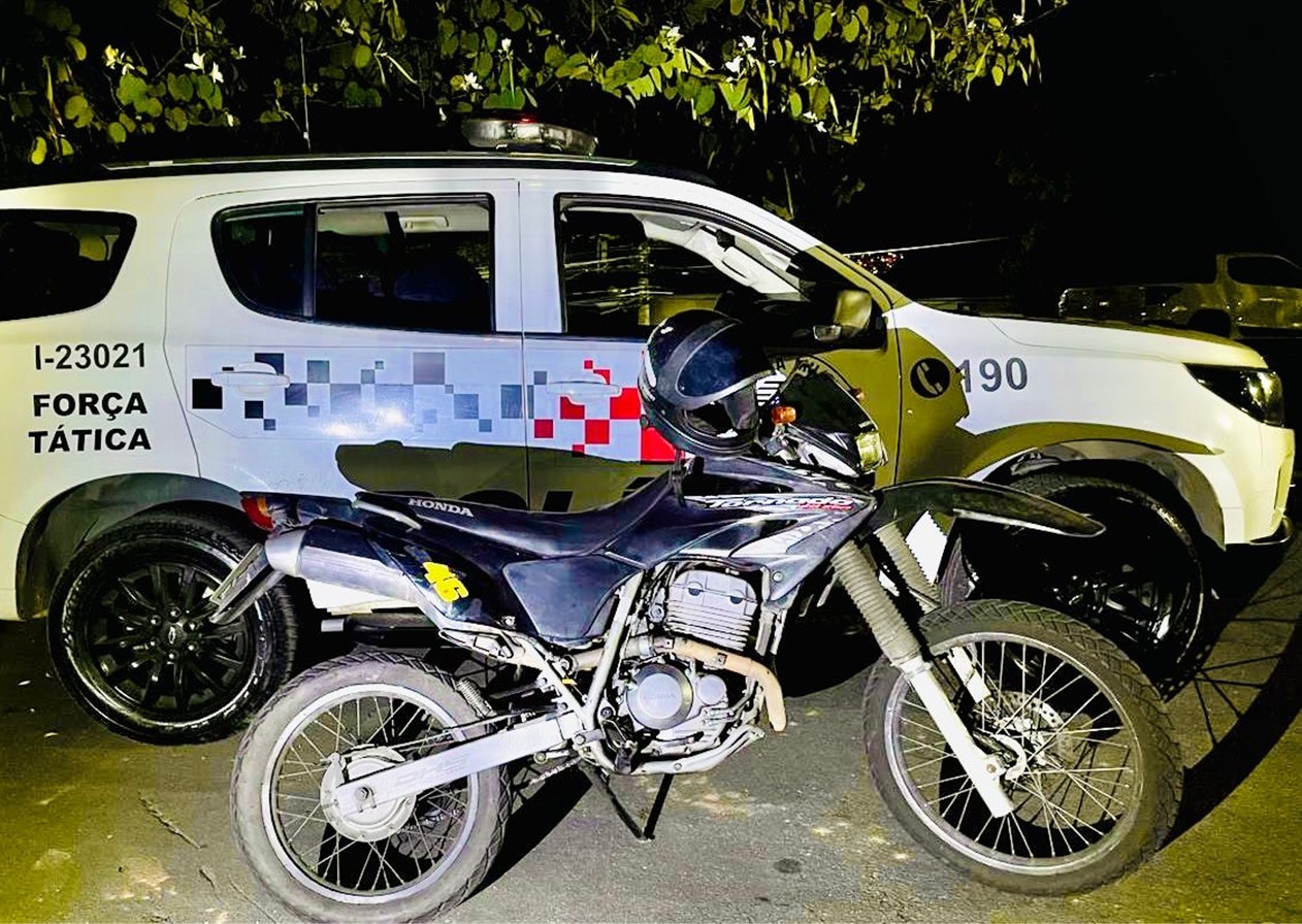 Adolescente é apreendido em Aparecida após roubar moto em Guará