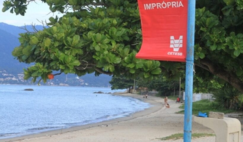 Litoral Norte tem três praias impróprias para banho neste fim de semana