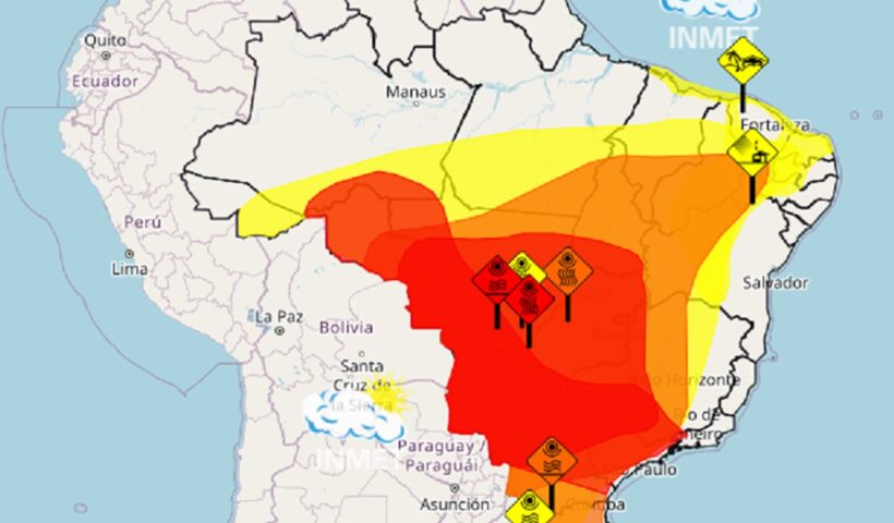 Vale segue em alerta vermelho do Inmet até sexta-feira (10)