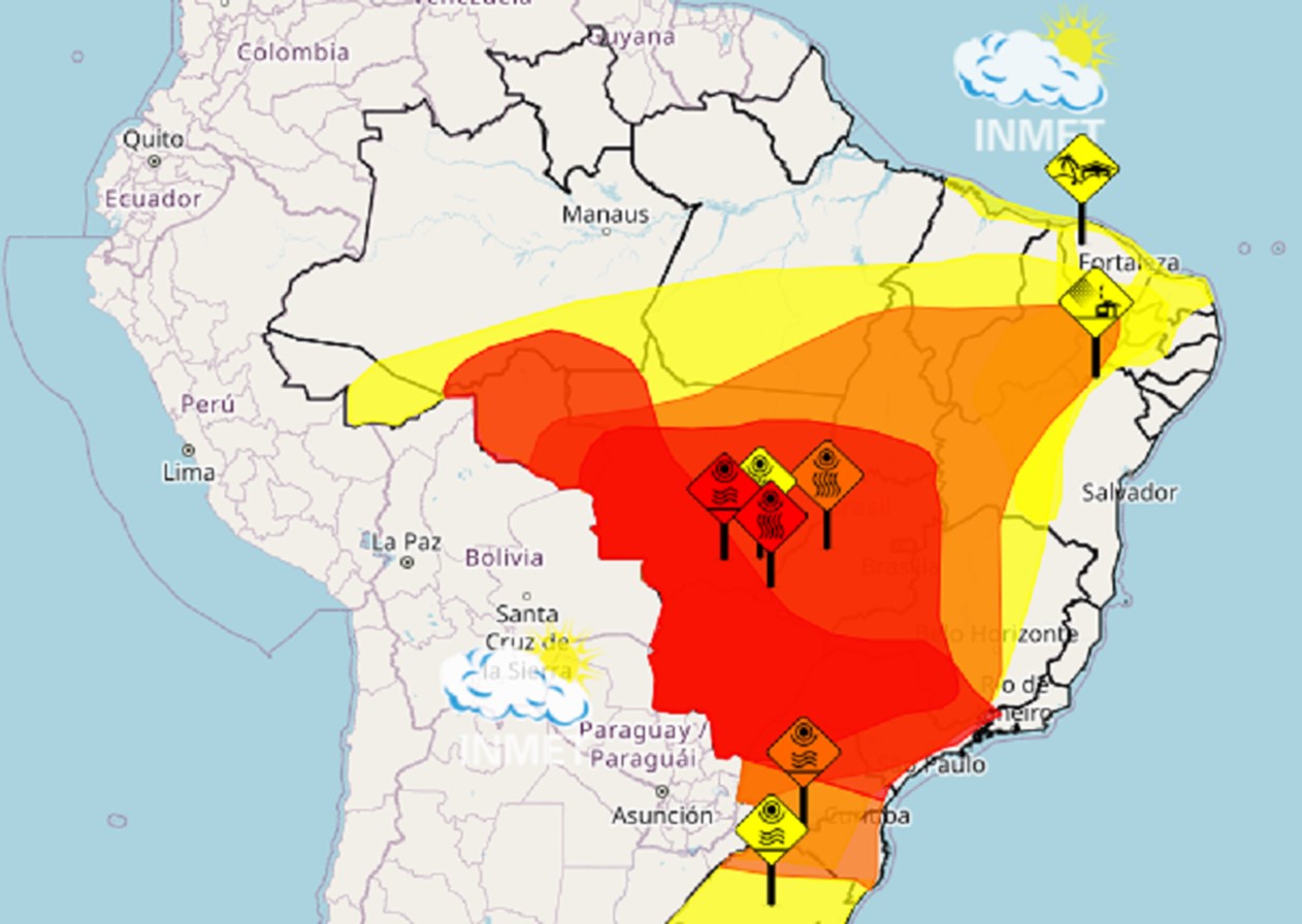 Vale segue em alerta vermelho do Inmet até sexta-feira (10)