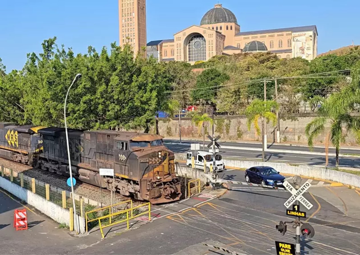 Mulher é atropelada por trem e tem braço amputado em Aparecida